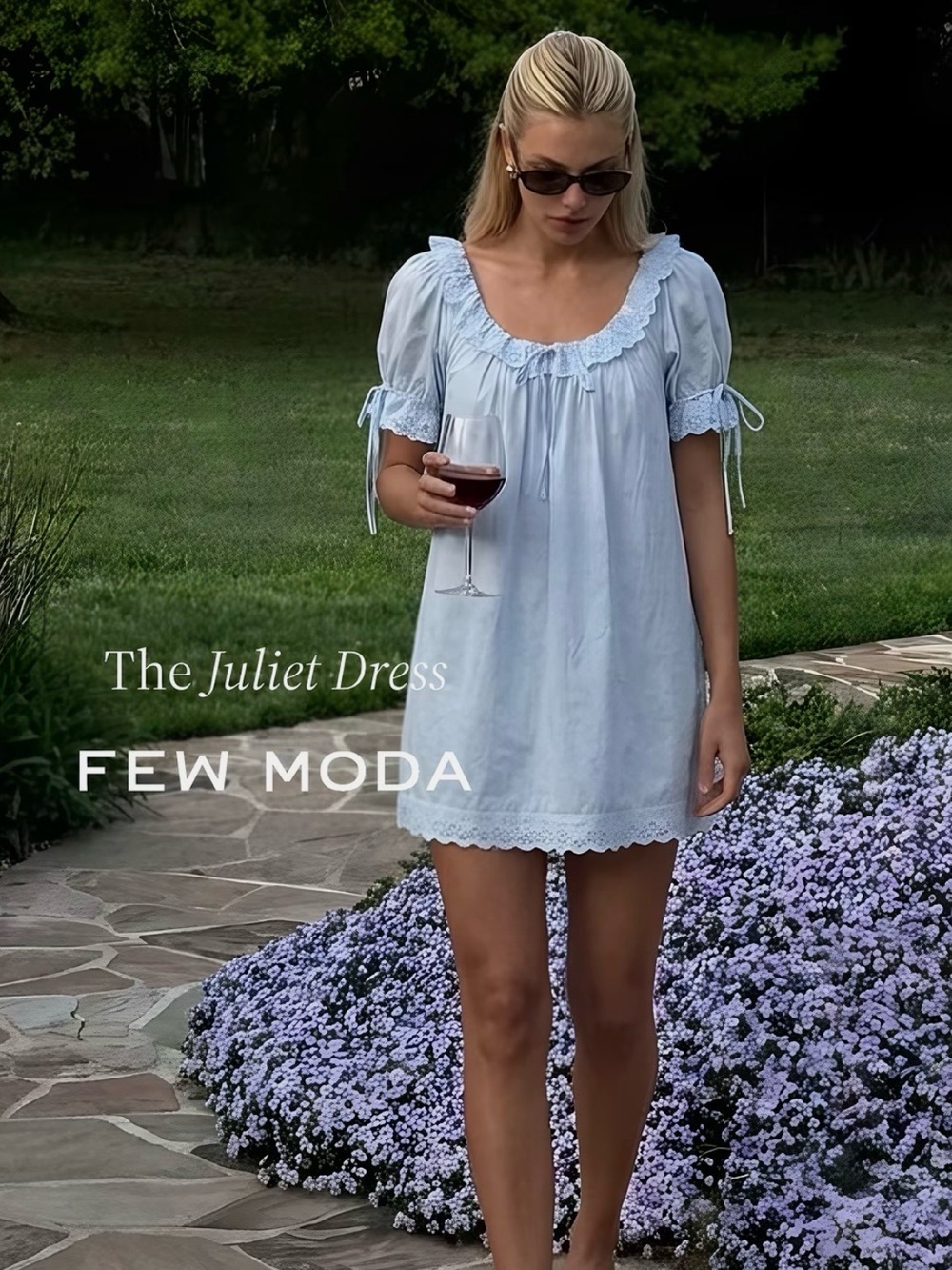 FEW MODA KOURT Juliet Dress - Light Blue